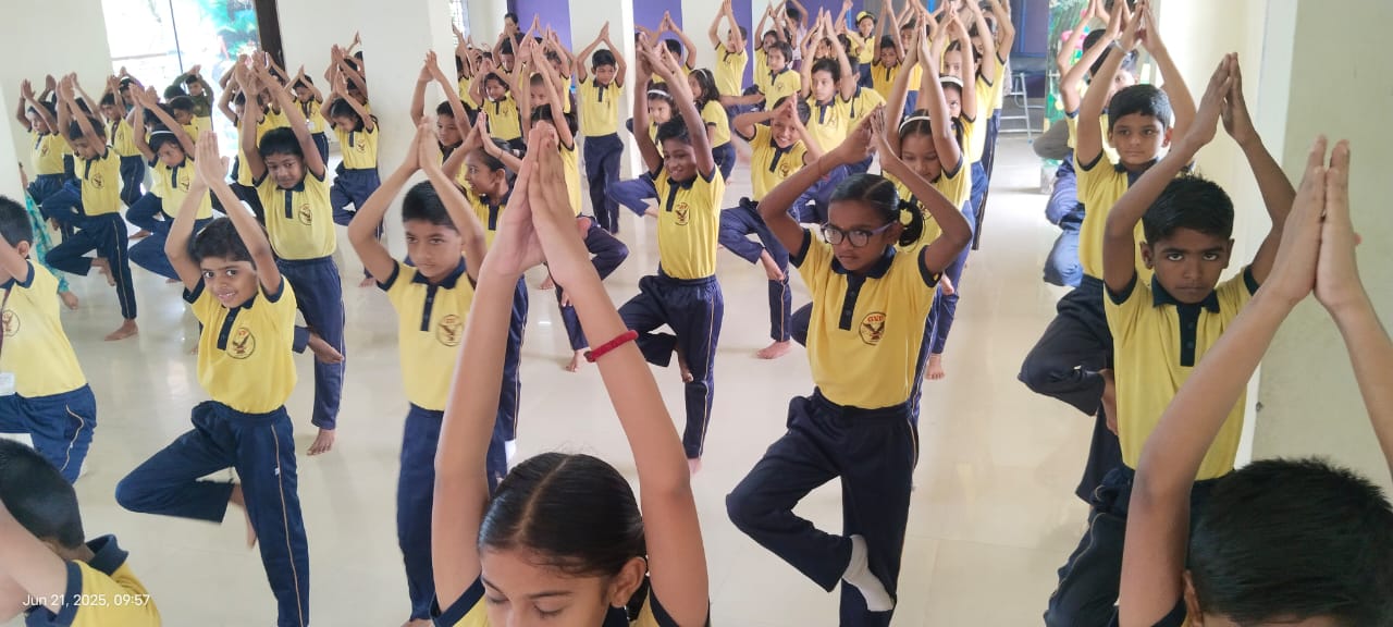 Yoga Day at Farmer's Den Public School English Medium School